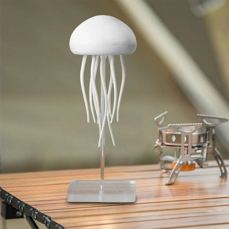 Jellyfish Lamp Model Ornament Voice Controll Touch Foot Gradient Color Jellyfish Lamp Desktop Decoration Ornament Christmas Gift